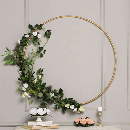 Gold Heavy Duty Metal Hoop Wreath, Floral Hoop 40"