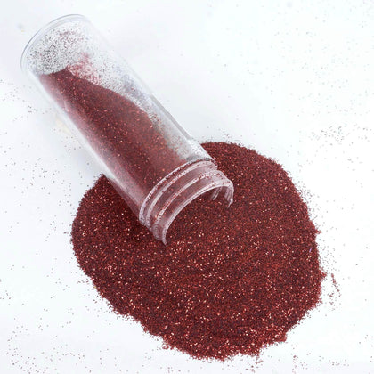 Extra Fine Glitter Powder with Shaker Lid 23g Metallic Burgundy - Non-Toxic Glitter Dust